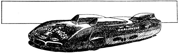 Модернизированный вариант рекордного автомобиля 'Челленджер-1' с четырьмя восьмицилиндровыми двигателями общим объемом 26,9 л, мощностью 2400 л. с. В сентябре 1960 года гонщик Микки Томпсон на нем достиг скорости 639,150 км/ч. Длина автомобиля 6 м. Масса 2080 кг