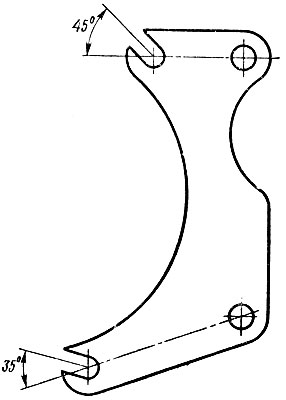 Рис. 23. Задний кронштейн крепления двигателя «Иж-П» на раме мотоцикла «Иж-49»