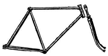 Рама велосипеда с вилкой